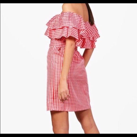 SOLD ASOS Ruffle black and white Gingham dress 💙 - Picture 3 of 3